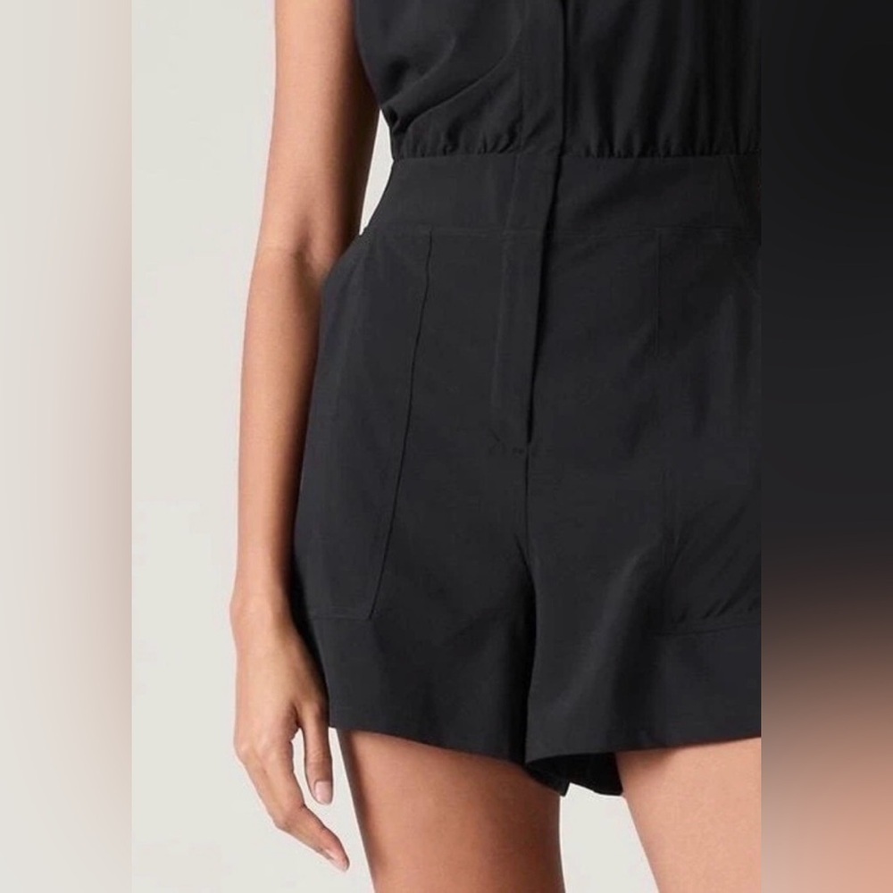 Athleta Brooklyn Utility Shorts Romper in Black Size 12 EUC - Picture 6 of 8